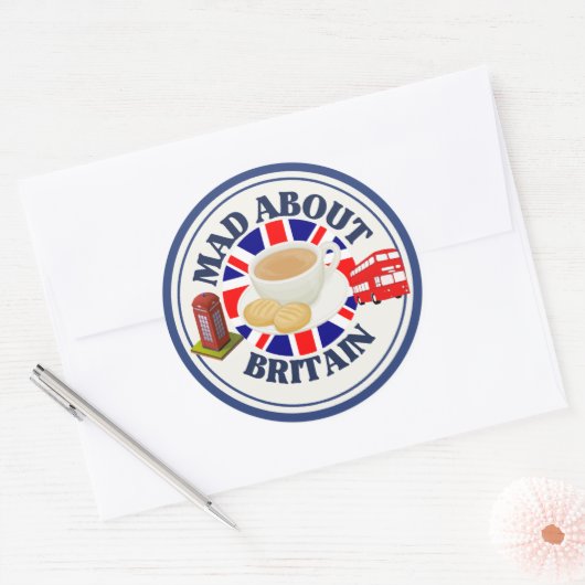 Waanzinnig over Groot-Brittannië Sticker (Envelop)