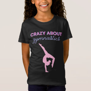 Waanzinnig over gymnastiek Roze & Witte T-shirt