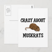 Waanzinnig over muskrats briefkaart (Voorkant / Achterkant)