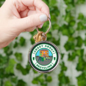 Waanzinnig over recycling sleutelhanger (Hand)