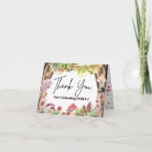 Waanzinnig paddenstoelbos bedankkaart (Achterkant)