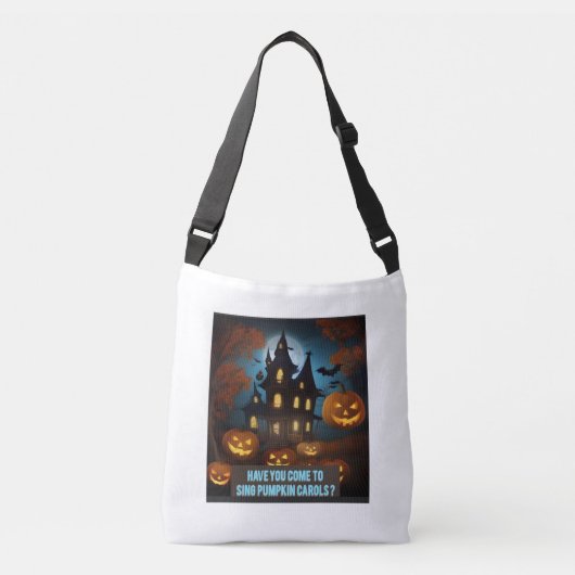 Waanzinnig Schattigee Halloween-Canvas tas (Voorkant)