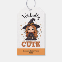 Waanzinnig Schattigee Halloween Witch | Spookachti Cadeaulabel