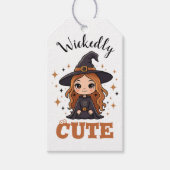 Waanzinnig Schattigee Halloween Witch | Spookachti Cadeaulabel (Voorkant)