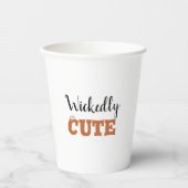 Waanzinnig Schattigee Halloween Witch | Spookachti Papieren Bekers (Voorkant)