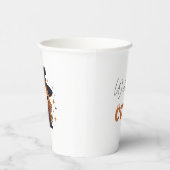 Waanzinnig Schattigee Halloween Witch | Spookachti Papieren Bekers (Rechts)