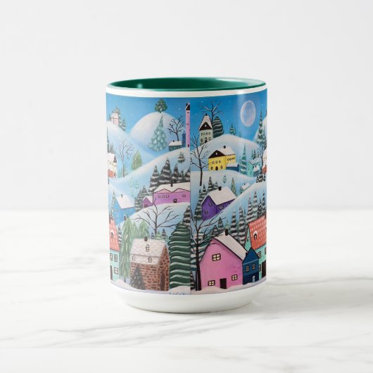 Waanzinnig winterlandschap mok (Midden)