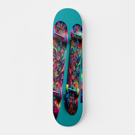 "Waanzinnig Wonderland" Persoonlijk Skateboard (Voorkant)