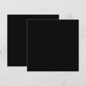 Waanzinnig zwart (de donkerste zwart)  kaart (Voorkant / Achterkant)