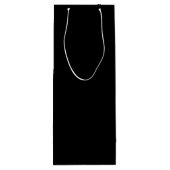 Waanzinnig zwart (de donkerste zwart)  wijn cadeautas (Achterkant)