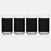 Waanzinnig zwart (het donkerste zwarte) bier blikvorm glas (Rechts)