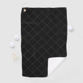Waanzinnig zwart patroon 🏌⛳ golfhanddoek (Insitu)