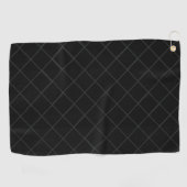 Waanzinnig zwart patroon 🏌⛳ golfhanddoek (Horizontaal)