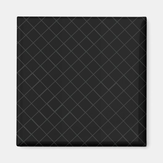 Waanzinnig zwart patroon magneet (Voorkant)