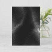 Waanzinnig Zwart Shimmer Patroon Bruiloft Kaart (Staand voorkant)
