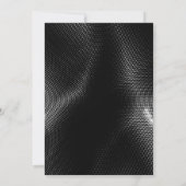 Waanzinnig Zwart Shimmer Patroon Bruiloft Kaart (Achterkant)