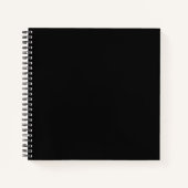 Waanzinnig zwart  vierkant notitieboek (Voorkant)