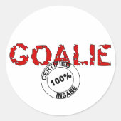 Waanzinnige Goalie Sticker (Voorkant)