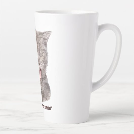 waanzinnige kat latte mok (Rechts)