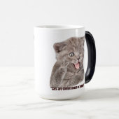 waanzinnige kat magische mok (Voorkant rechts)