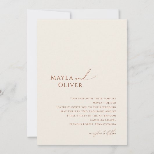 Waanzinnige moderne woestijn | Beige alles in één  Kaart (Voorkant)