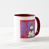 waanzinnige mok bunny ringer (Voorkant rechts)