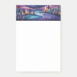 Waanzinnige Nachtrivier, Bomen en Bergen Post-it® Notes