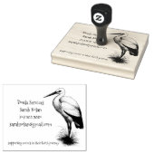 Waanzinnige ooievaar Doula Rubberstempel (Gestempeld)