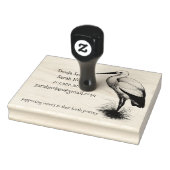 Waanzinnige ooievaar Doula Rubberstempel (Stempel)
