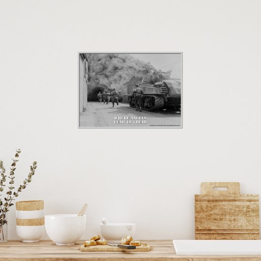 Waar Angels bang voor lezen is Poster (Keuken)