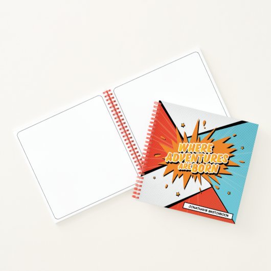 Waar avonturen gemaakt zijn stripverhalen notitieboek (Binnen)