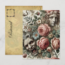 Waar barokke hoektanden huizen vinden - Gotisch Vi Feestdagenkaart