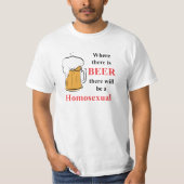 Waar Beer is - Homoseksueel T-shirt (Voorkant)
