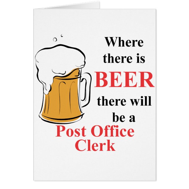Waar Beer - Post Kantoor Clerk (Voorkant)