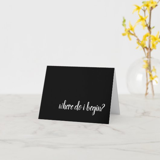 waar begin ik mee ? kaart (Gele Bloem)