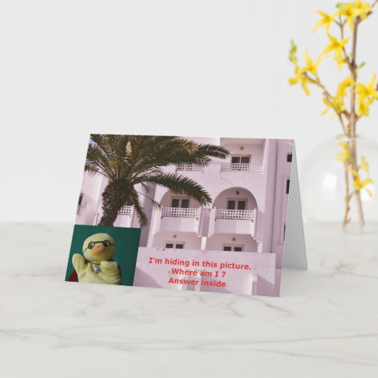 Waar ben ik? #1 kaart (Gele Bloem)