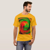 Waar ben ik? Heren Goud T-shirt (Voorkant volledig)