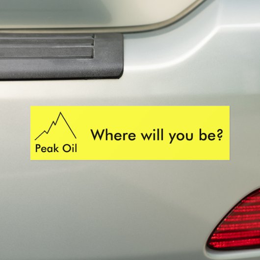 Waar ben je dan? bumpersticker (Op auto)