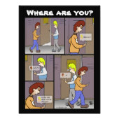 Waar ben je? foto afdruk (Voorkant)
