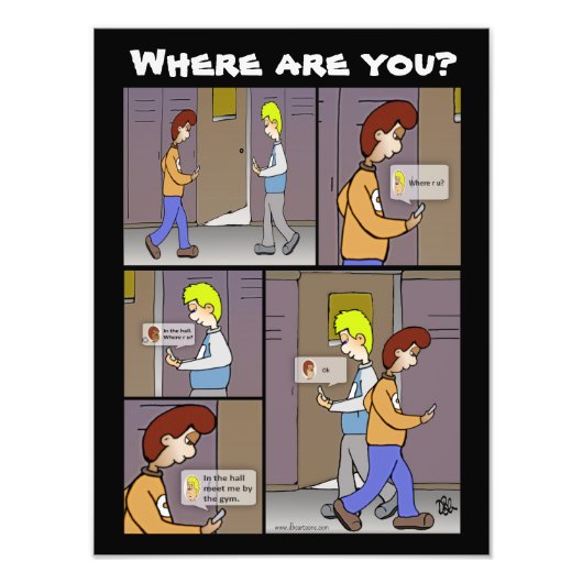 Waar ben je? foto afdruk (Voorkant)