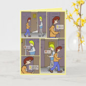 Waar ben je? Geel Wenskaart Kaart (Gele Bloem)