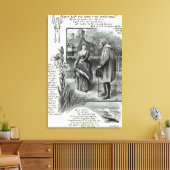 Waar ben je in mijn  dienstmeisje geweest? canvas afdruk (Insitu (Woonkamer))