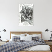 Waar ben je in mijn  dienstmeisje geweest? canvas afdruk (Insitu (Slaapkamer))