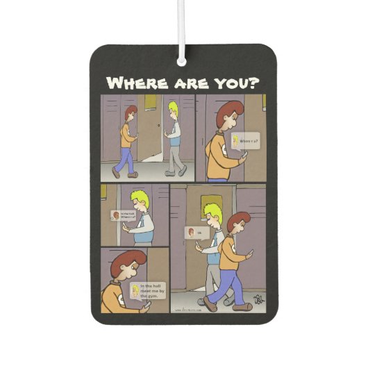 Waar ben je? Luchtverfrisser (Voorkant)