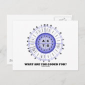 Waar ben je voor gecodeerd? (Aminozuurwiel) Briefkaart (Voorkant / Achterkant)