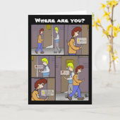 Waar ben je zwart Wenskaart? Kaart (Gele Bloem)