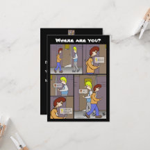 Waar ben je Zwarte Flatcard?