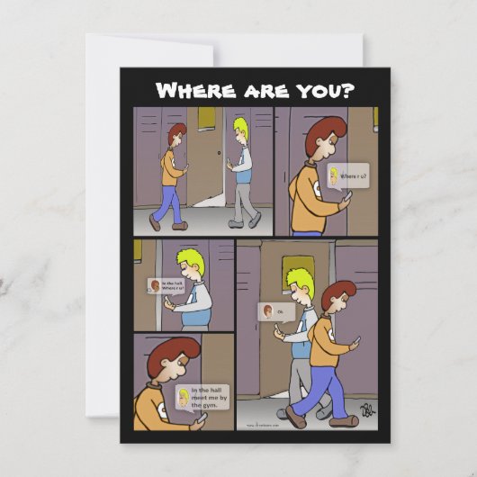 Waar ben je Zwarte Flatcard? (Voorkant)