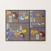 Waar ben jij de puzzel? legpuzzel (Horizontaal)