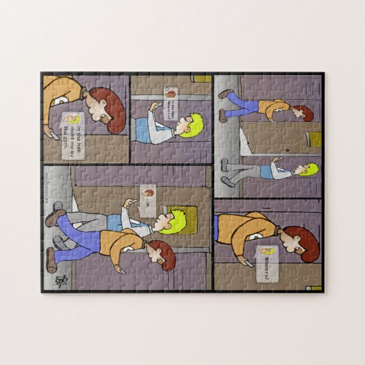 Waar ben jij de puzzel? legpuzzel (Horizontaal)